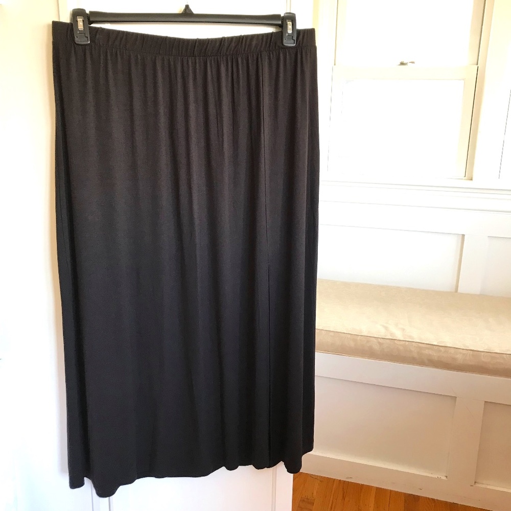 LANE BRYANT Black Maxi Skirt Plus Size 18/20 2X NWT
